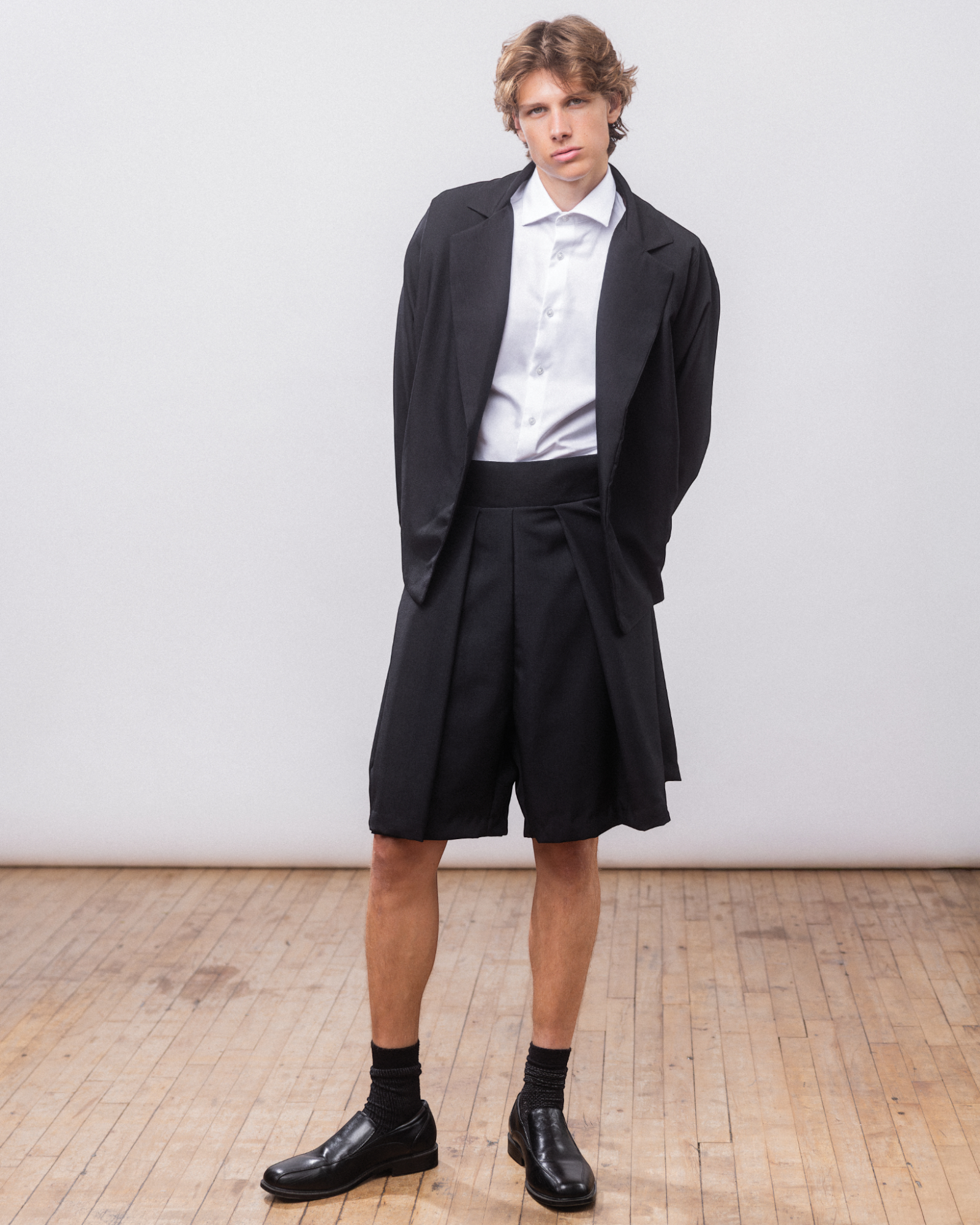 Pleated Shorts
