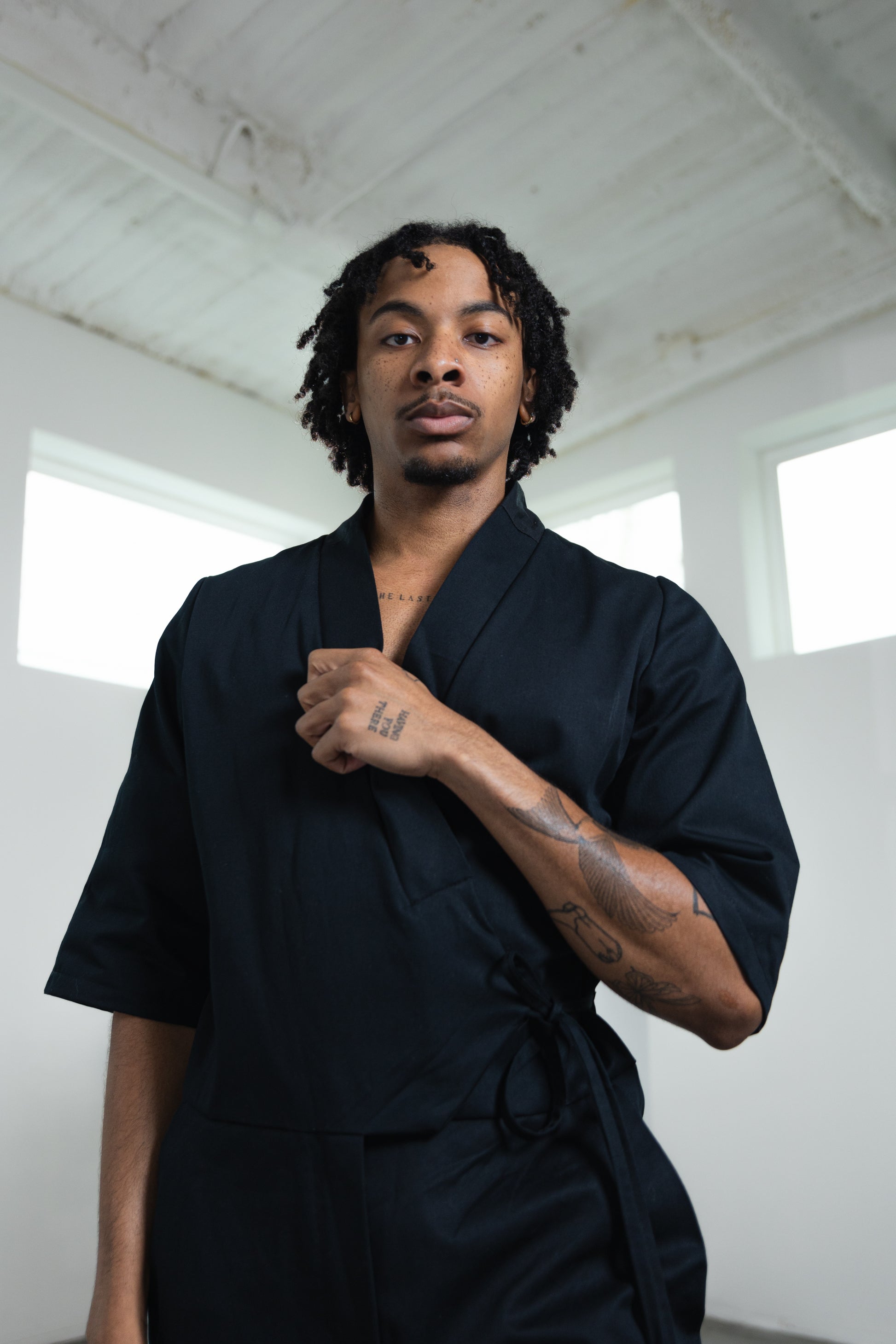 Wrap jumpsuit mens