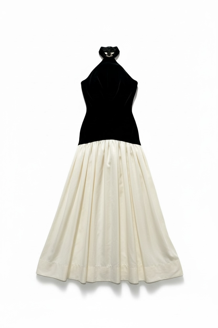 Mia Halter Backless Gown