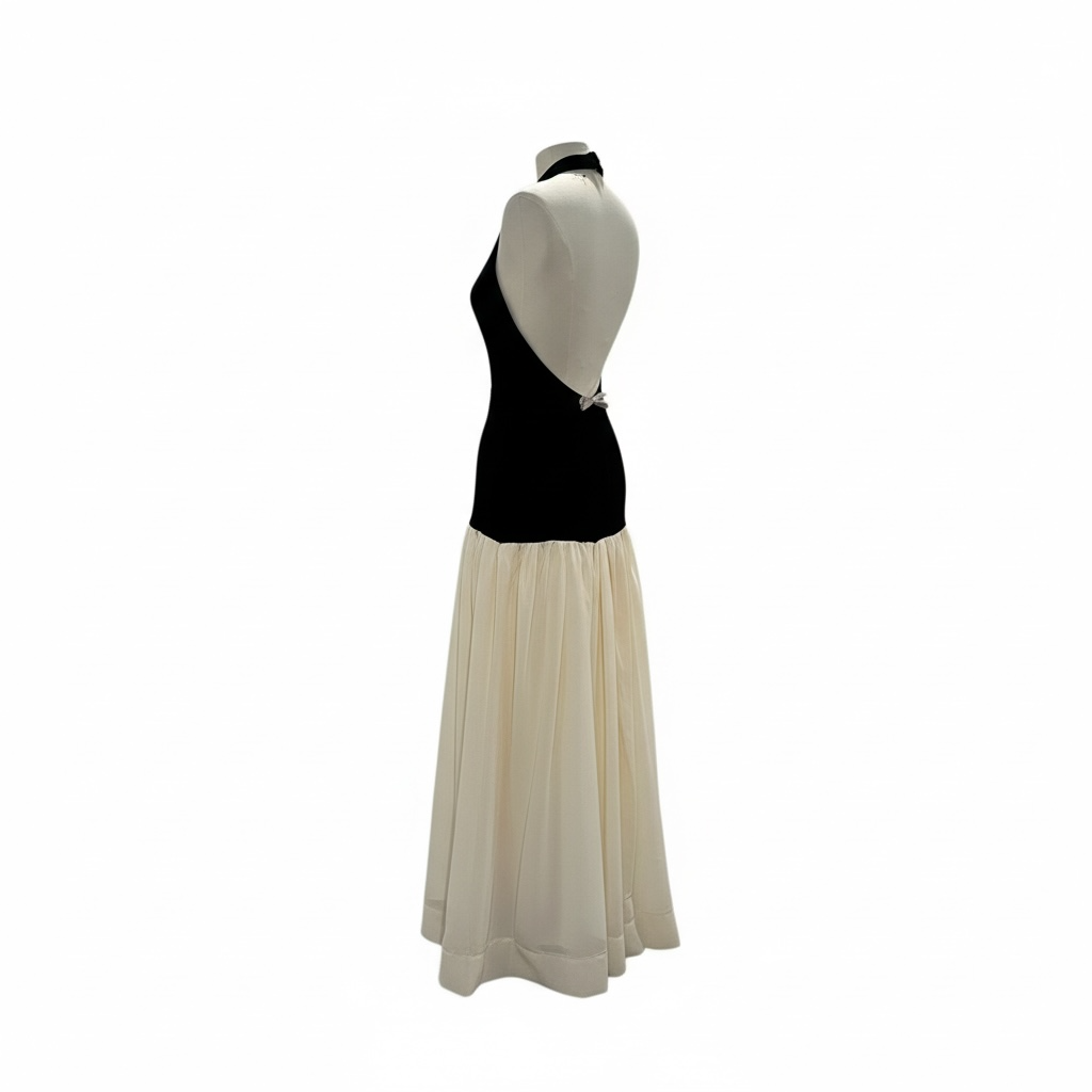 Mia Halter Backless Gown