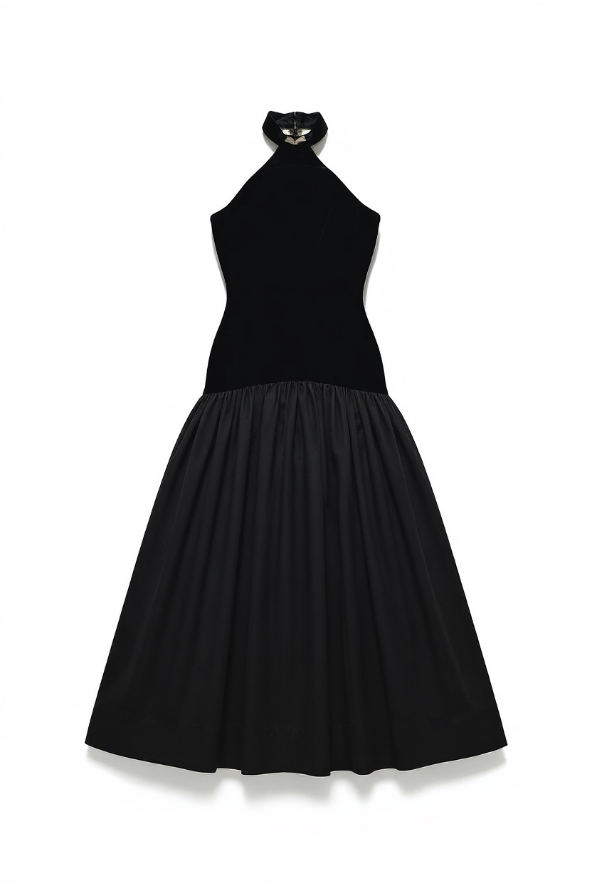 Mia Halter Backless Gown