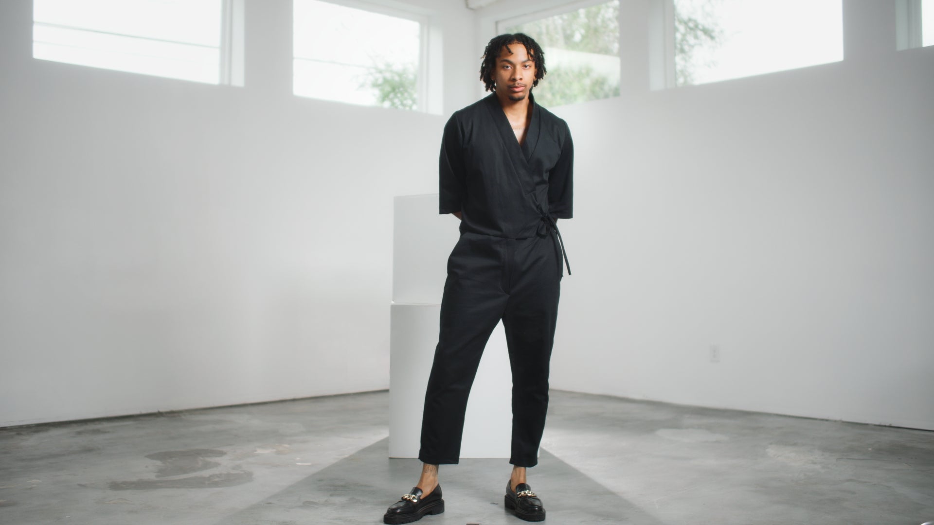 wrap mens jumpsuit